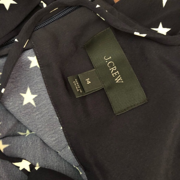 NWOT Tie-back Jumpsuit in Star Print by J. Crew - Picture 6 of 7